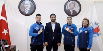 Başkan Öztekin olimpiyat sporcularını ağırladı