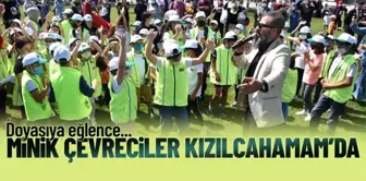 Çevreci çocuklar Kızılcahamam'da doyasıya eğlendi