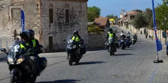 16 ülkeden 200'ü aşkın motorcu Apollon Tapınağı'nı ziyaret etti