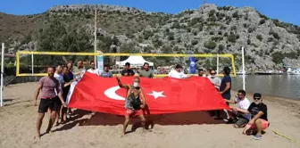 Son dakika haberleri... Marmaris Selimiye'de plaj voleybolu heyecanı başlıyor