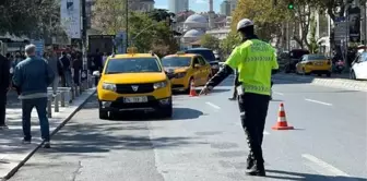 Mecidiyeköy'de taksi denetimleri devam ediyor