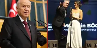 Nihal Yalçın'ın konuşması sırasında yaptığı mimiklerle tepki çeken Tamer Karadağlı'ya Bahçeli'den destek