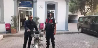 Manisa'da çalınan motosiklet jandarma tarafından bulundu