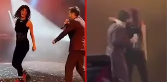 Konserde düşman çatlatan Beren Saat ve Kenan Doğulu, binlerce kişinin önünde dans etti