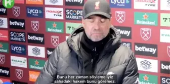 Jürgen Klopp West Ham Mağlubiyetindeki VAR Kararını Eleştirdi