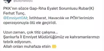 PKK'nın sözde eyalet sorumlusu etkisiz hale getirildi