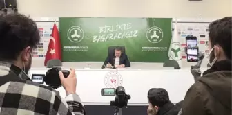 Giresunspor Kulübü Başkanı Karaahmet'in teknik direktör Keleş'e güveni tam