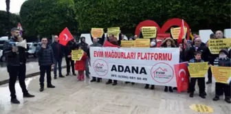 Adana'da 'evim mağdurları' yardım istedi