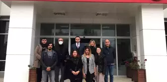 ADÜ Davutlar MYO heyeti, Aydın Aile ve Sosyal Hizmetler Müdürü Turan ile görüştü