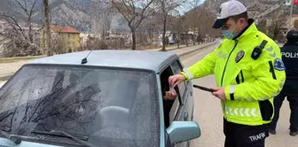 Ankara Nallıhan'da trafik denetimi