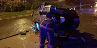 Ordu'da devrilen otomobilin sürücüsü öldü