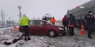 Sivas'ta trafik kazası: 4 yaralı