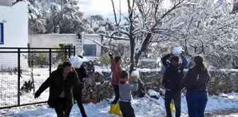 İstanbul'a çile olan kar, Bodrum'a neşe oldu