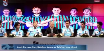 Trabzonspor, 6 futbolcuyla sözleşme imzaladı