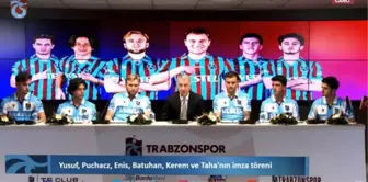 Son dakika haberleri... Trabzonspor'da 6 transfere imza töreni düzenlendi