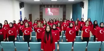 AFYONKARAHİSAR - Üniversiteliler işaret diliyle İstiklal Marşı'nı okudu