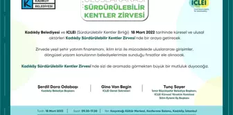 'Uluslararası Sürdürülebilir Kentler Zirvesi' 18 Mart'ta Kadıköy'de