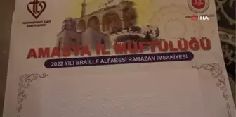 Amasya Müftülüğünden görme engellilere özel Ramazan imsakiyesi