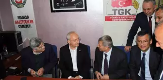 CHP Genel Başkanı Kılıçdaroğlu Manisa Gazeteciler Cemiyetini ziyaret etti