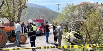 Fethiye'de devrilen forkliftin operatörü hayatını kaybetti