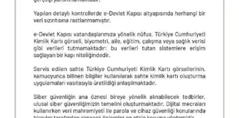 Nüfus ve Vatandaşlık İşleri'nden 'e-Devlet verileri sızdırıldı' iddiasına yalanlama (2)