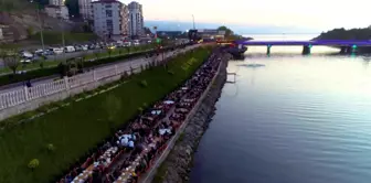 Gülüç'te 5 bin kişi muhteşem manzara eşliğinde birlikte iftar açtı