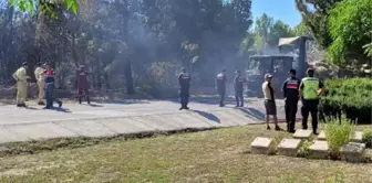 Son dakika haberi: ÇANAKKALE'DE ANZAK KOYU'NDA YANGIN; ALEVLER ORMANA DA SIÇRADI