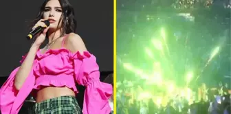 Dua Lipa konserinde havai fişek paniği: 3 yaralı