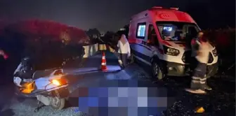 İzmir'de motosiklet devrildi: 1 ölü, 1 yaralı