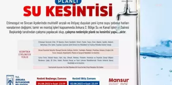 Van yerel haberleri... Aski'den Planlı Su Kesintisi: Etimesgut, Sincan ve Yenimahalle İlçelerinin Bir Kısmında 26 Yıllık İçme Suyu Vanaları Değiştirilecek