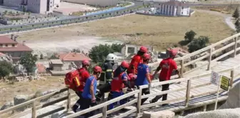 Nevşehir haberleri... NEVŞEHİR'DE, TARİHİ MEKANDA ARAMA- KURTARMA TATBİKATI