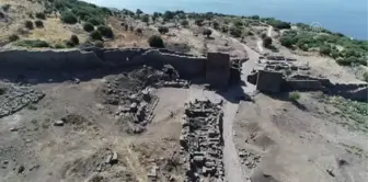 Çanakkale haberleri! ÇANAKKALE - Assos kazısında 2 bin 200 yıllık Roma çeşmesi kalıntılarına ulaşıldı