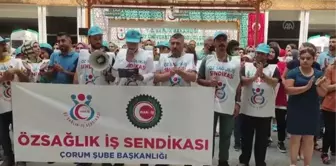 Çorum haber: Öz Sağlık-İş Sendikası Çorum Şubesinden tıbbi sekreterlerle ilgili açıklamaya tepki