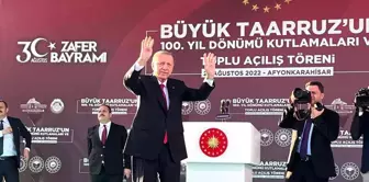 Afyon gündem: Cumhurbaşkanı Erdoğan, Büyük Taarruz'un 100. Yıl Dönümü Kutlamaları ve Afyonkarahisar Toplu Açılış Töreni'nde konuştu: (1)