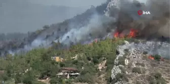 Son Dakika | Mersin'deki yangın havadan görüntülendi