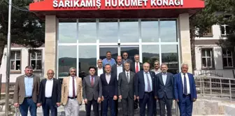 Kars haberi... MHP Genel Başkan Yardımcısı Kamil Aydın'dan Sarıkamış Kaymakamı Doğan Kemelek'e ziyaret