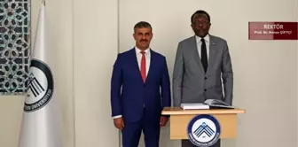 Ankara haberleri... Sudan Ankara Büyükelçisi Eltayeb'den ÇAKÜ'ye ziyaret