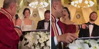 Merve Boluğur nikah masasında dumura uğradı! Damadın arkadaşları Müslüm Gürses'in şarkısını çaldırdı