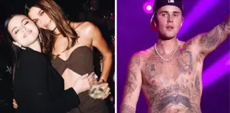 Justin Bieber'in eşi Hailey Bieber ve eski sevgilisi Selena Gomez sarmaş dolaş poz verdi