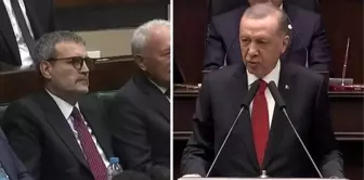 Cumhurbaşkanı Erdoğan, istifa kararı alan Mahir Ünal'ı parti grubunda onore etti