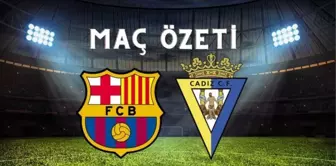 Barcelona maç özeti! (VİDEO) Barcelona maçı özeti izle! Barcelona Cadiz maçı kaç kaç bitti?