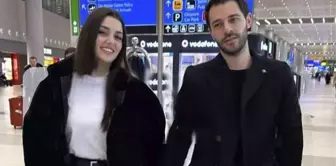 Çiçeği burnunda çift Hande Erçel ve Hakan Sabancı, kuzey ışıklarına gitti