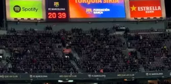 El Clasico'da Türkiye'de yaşanan afet için dayanışma çağrısı yapıldı