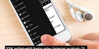 YSK milletvekili kesin aday listesini açıkladı (2)