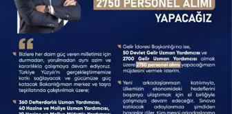 Bakan Nebati: 3 bin 220 personel alımı yapacağız