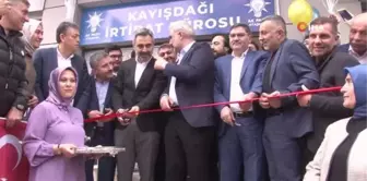 AK Parti İl Başkanı Kabaktepe ve Vekil Adayı Eminmollaoğlu, Kayışdağı İrtibat Bürosu açılışını yaptı