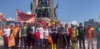 HAK-SEN, 1 Mayıs'ı Taksim'de kutladı