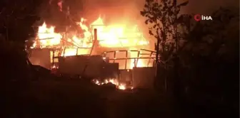 Amasya'da köy evinde korkutan yangın