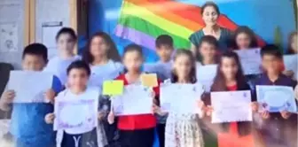 MEB, LGBT bayrağı önünde fotoğraf çektiren öğretmen hakkında yasal işlem başlattı