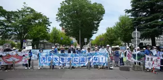 Japonya'nın Nükleer Olarak Kirlenmiş Suyu Denize Boşaltma Planı Protesto Edildi